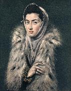 GRECO, El Lady with a Fur sfhg Germany oil painting reproduction